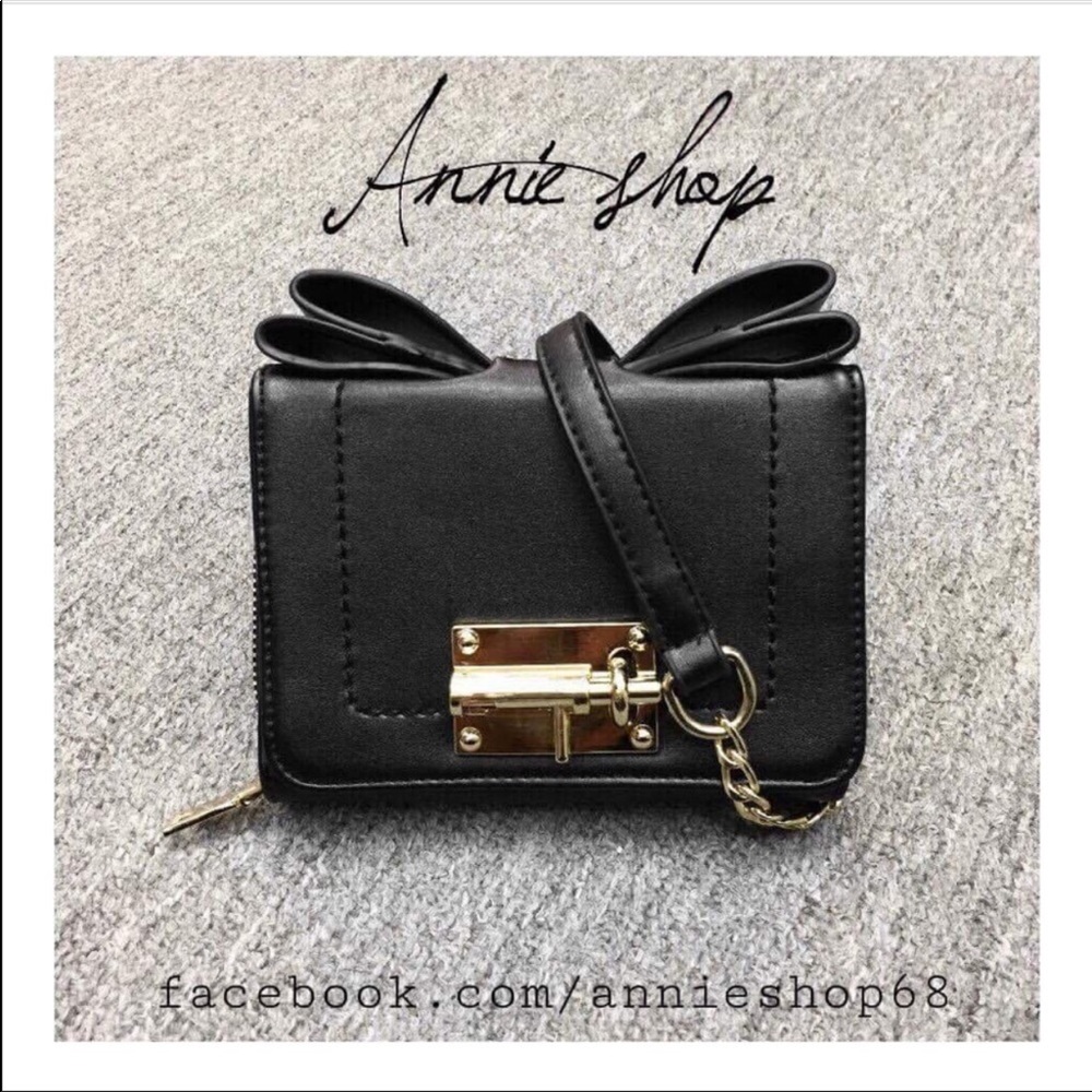 LEATHER BOW HANDBAG - Picture 3 of 5